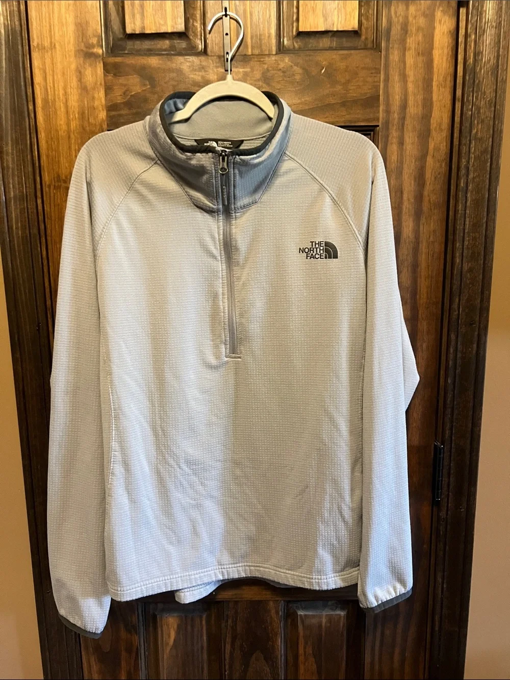 The North Face Light Gray Half-Zip Pullover